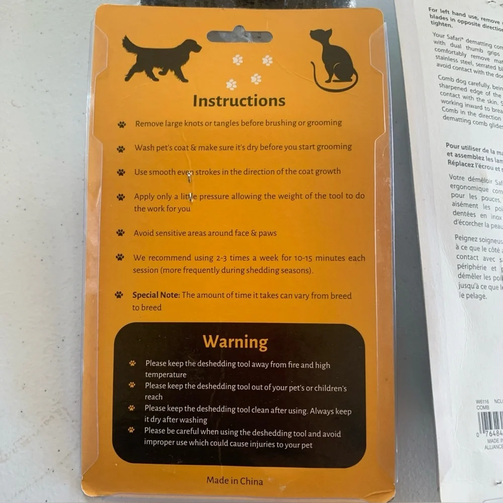 Pet Grooming Lot Of 3 Grooming Tools